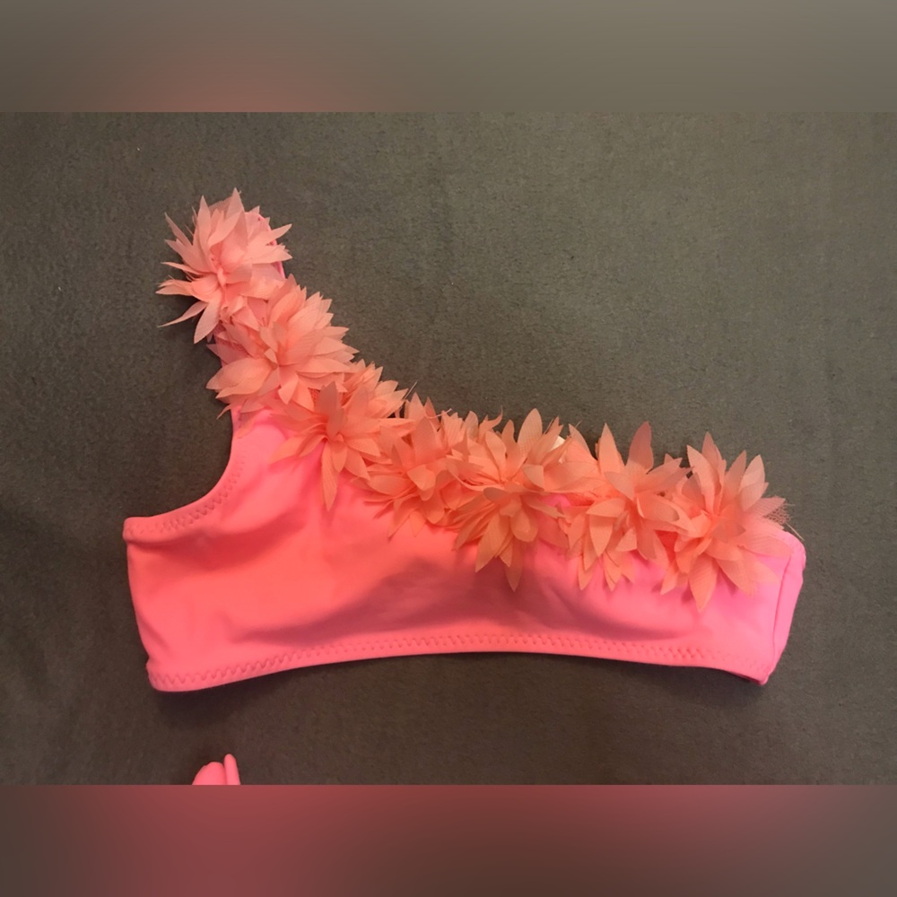 NWT One Shoulder Girls Bikini - Picture 4 of 10